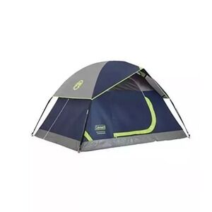 Coleman Sundome Tent 2 Person with QuickSetup for Camping Navy Blue New Travel